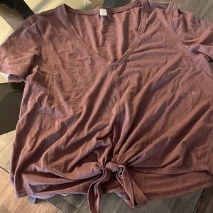 Lululemon tie front tee